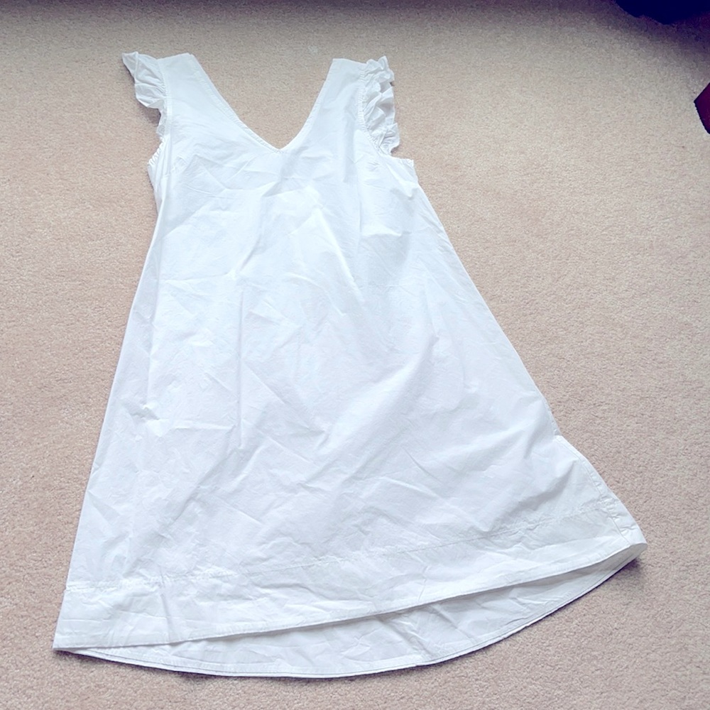 Kikisix Italian White Cotton Dress Size Medium